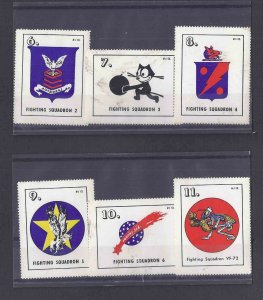 WW2 MILITARY LABELS VARIOUS SQUADRONS FIGHTING & SCOUTING