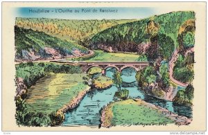 Houffalize, Belgium , 20-40s ; L'Ourthe au Pont de Rensiwez