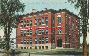 NH, Rochester, New Hampshire, Rochester High School, Exterior, Hugh C Leighton