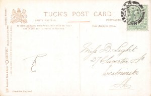 A730 Sea Art 1906 Off Calais Ships Steamboats vintage postcard