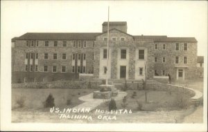 Talihina OK US Indian Hospital Real Photo Postcard c1930s