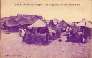 CPA AK Saint Louis Un Campement Maure a Guet N'Dar SENEGAL (822023)