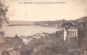 B38503 Menton Vue prise de Gavaran Frontiere    france