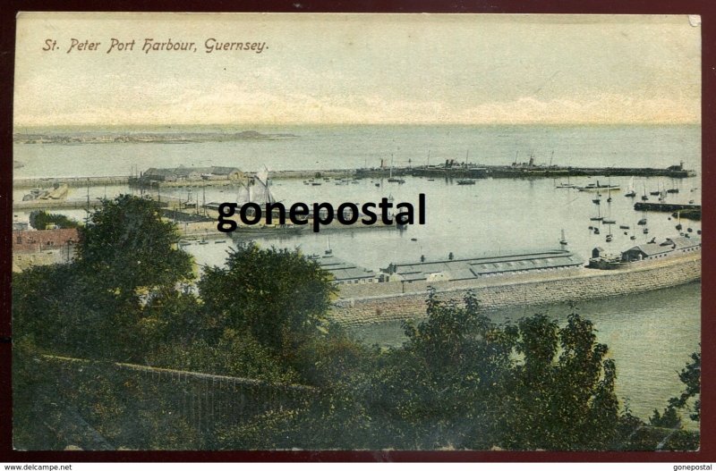 dc1536 - GUERNSEY St.Peter Port 1910s Channel Island. Harbor View