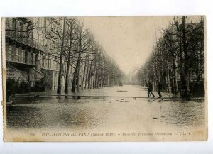 192461 FRANCE PARIS flooding 1910 Boulevard Haussmann bridge