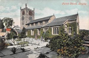 uk2384 parish church bingley real photo  uk