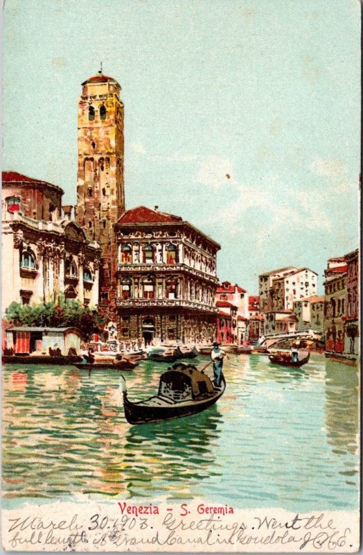 Italy Venezia Venice S Geremia 1903