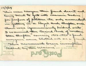 Divided-back MONUMENT SCENE Batavia New York NY AE7838