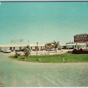 c1960s Murfreesboro, TN Chrisman Motel Hwy 41 & 70 Sign Pool Advertising PC A237