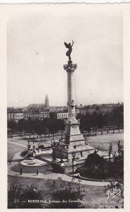 France Bordeaux Colonne des Girondins Real Photo