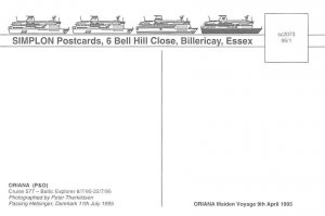 Oriana  Baltic Explorer Oriana , P & O Steamship Company View image 