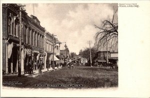 Main Street From Plaza, Ashland OR Undivided Back Vintage Postcard T80