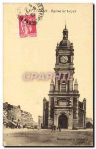 Postcard Old Lens Church St Leger