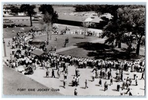Bird's Eye View Of Fort Erie Jockey Club Ontario RPPC Photo Vintage Postcard