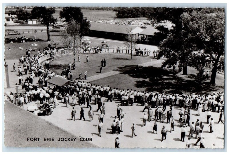 Bird's Eye View Of Fort Erie Jockey Club Ontario RPPC Photo Vintage Postcard