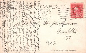 Vintage Postcard 1919 Post Office Building Worcester Massachusetts Structure MA
