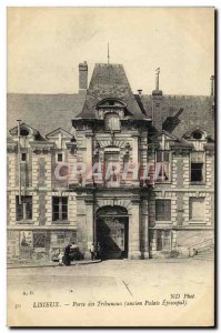 Old Postcard Lisieux Door Courts Old Episcopal palace