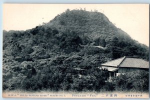 Kobe Kansai Japan Postcard K.W.S. Hills Behind Kobe Futatari Fuji c1920's