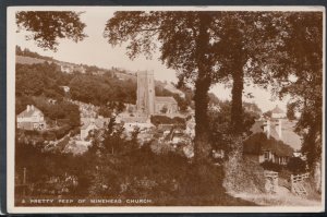 Somerset Postcard - A Pretty Peep of Minehead Church    RS14345