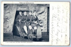 Königssee Berchtesgaden Bavaria Germany Postcard Trip in the Salt Mine 1906