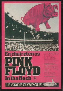 Pink Floyd In The Flesh Animals LP French Live Advertising Postcard