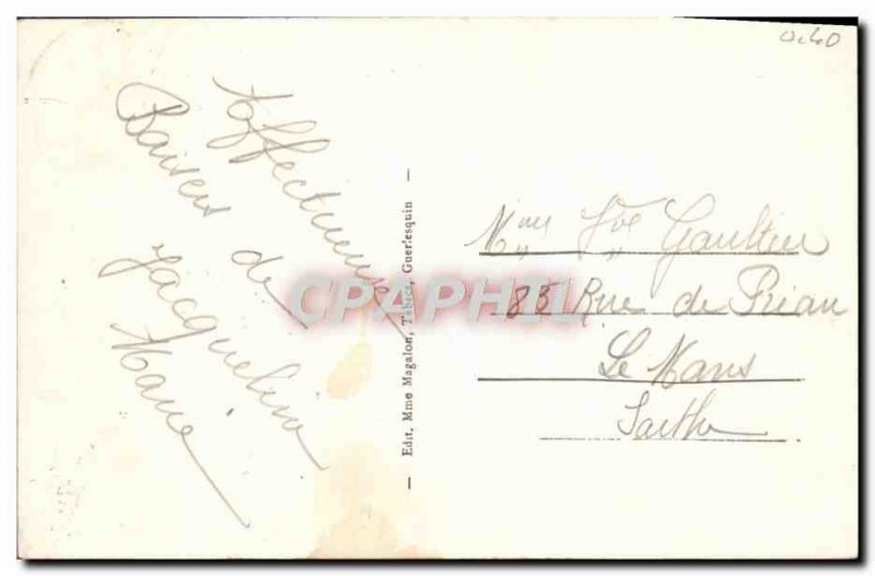 Postcard Old Guerlesquin Prison Serving Mayor