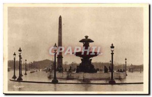 Postcard Old Paris Concorde Square