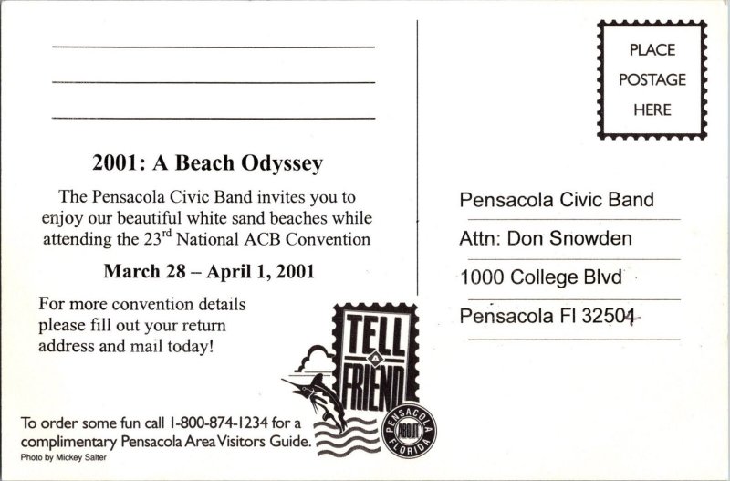 Continental Postcard Pensacola Beach Perdido Key Florida CF2