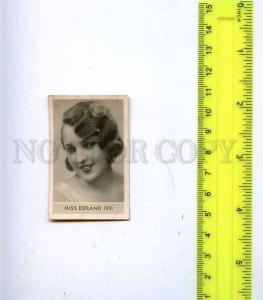 188460 Miss ESTONIA 1931 year Vintage photo CIGARETTE card