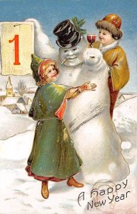 Happy new year Snow Man 1909 