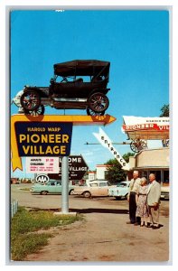 Elmer at the Entrance Pioneer Village Minden Nebraska NE UNP Chrome Postcard V16