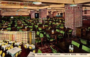 Illinois Chicago Y M C A Hotel Oriole Room and The Cafeteria Curteich