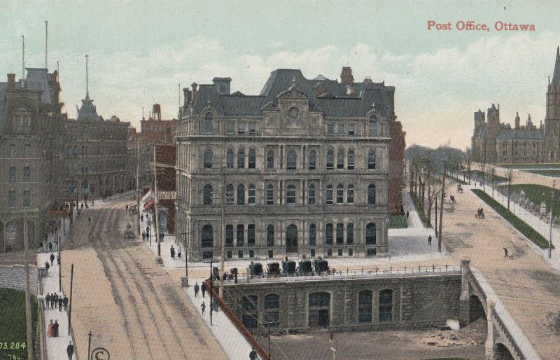 Post Office Ottowa Vintage Canada Postcard