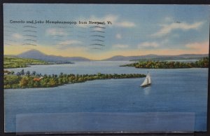 Canada and Lake Memphremagog from Newport, VT - 1955