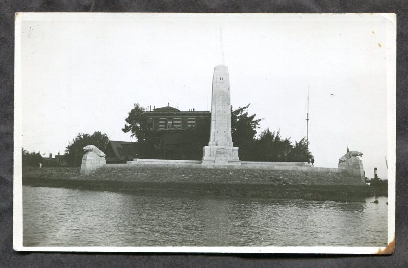 h2706 - EGYPT Tewfik 1920s War Memorial of The Indian Army Real Photo Postcard