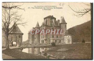 Old Postcard Cantal Picturesque general view of Chateau de Pestelle has Polmi...