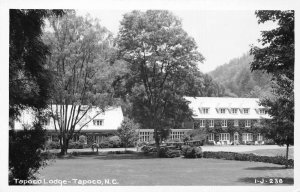 Tapoco North Carolina Tapoco Lodge Real Photo Vintage Postcard U849