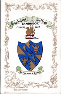 Postcard Ja Ja Heraldic Cambridge Series - Magdalene College