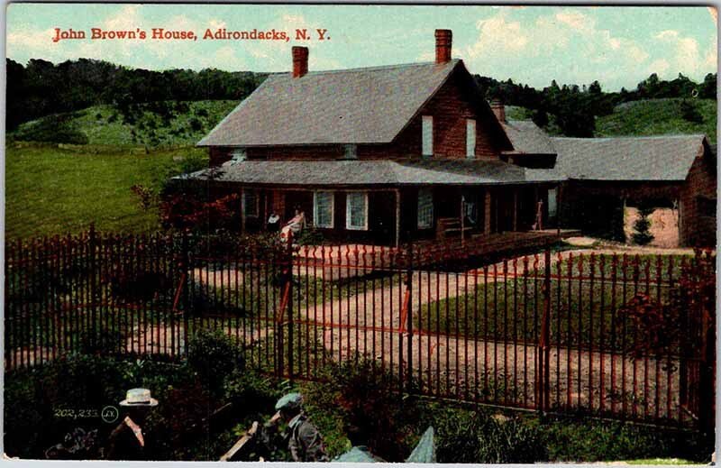 Postcard HOUSE SCENE Adirondack Mountains New York NY AO0192
