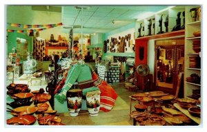 PORT AU PRINCE, HAITI - Shop Interior GIFT FAIR Mahogany Ware c1960s Postcard