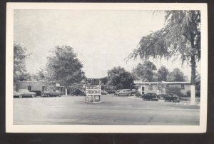 RICHMOND VIRGINIA BROOK RUN LODGE OLD CARS VINTAGE ADVERTISING POSTCARD