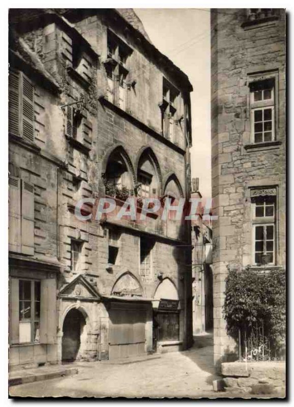 Postcard Modern Sarlat Dordogne Hotel Plamon XIV century