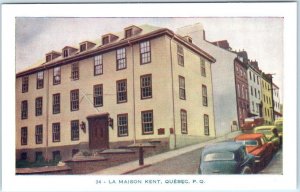 QUEBEC CITY, Canada   LA MAISON KENT   ca 1940s-50s Cars   Postcard