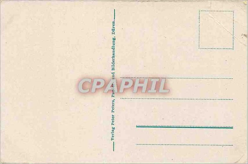 Postcard Old Duren Evangel Volkaschule