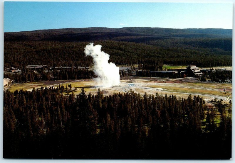 M-12935 Old Faithful Geyser From Observation Point Yellowstone National Park ...