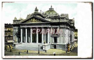 Old Postcard Brussels Stock Exchange