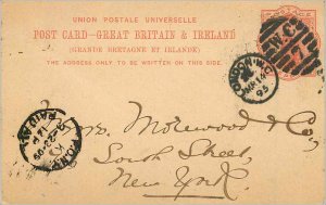 Entier Postal Stationery Postal Great Britain Great Britain 1895 London to Ne...