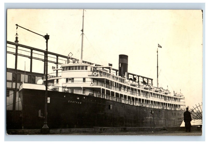 1920's S.S. Chatham Merchants & Miners Transportation Co RPPC Real Photo SP2