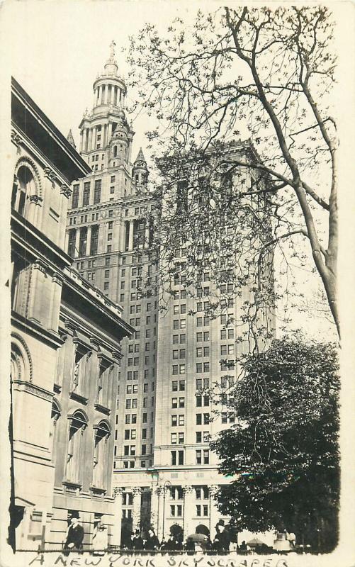 Municipal Building skyscraper Real Photo Postcard New York City 1906