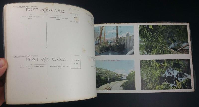 Vintage Renshaw Postcard Album of 40 Views of Manxland, Isle of Man 